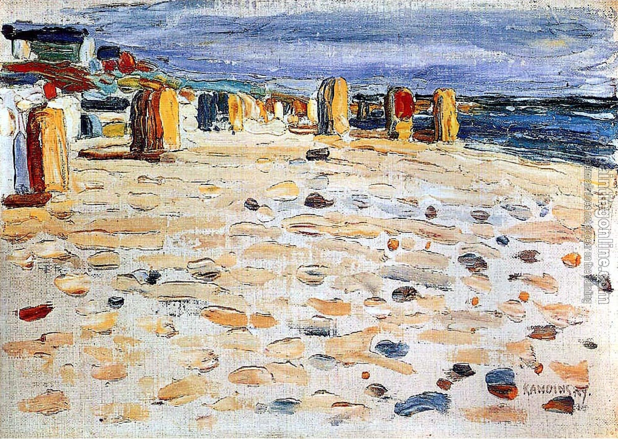 Kandinsky, Wassily - Sillones de playa en Holanda